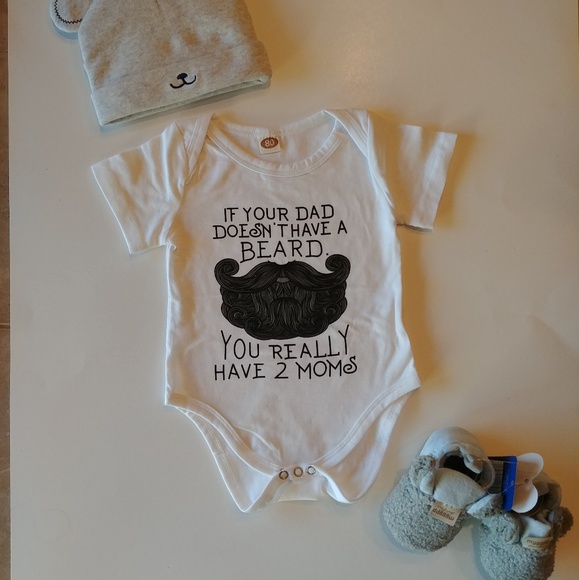Re-stocked My Daddy Has a Beard Onsie - Picture 2 of 2